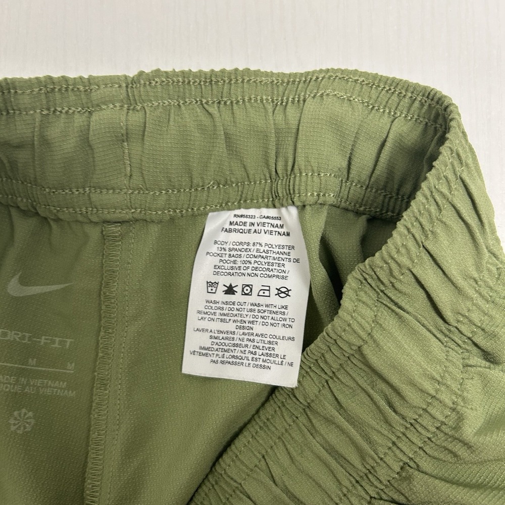 Nike Pants Womens Medium Green Dri-FIT Track Joggers Nike Air Zip Leg Cuff - Picture 9 of 10